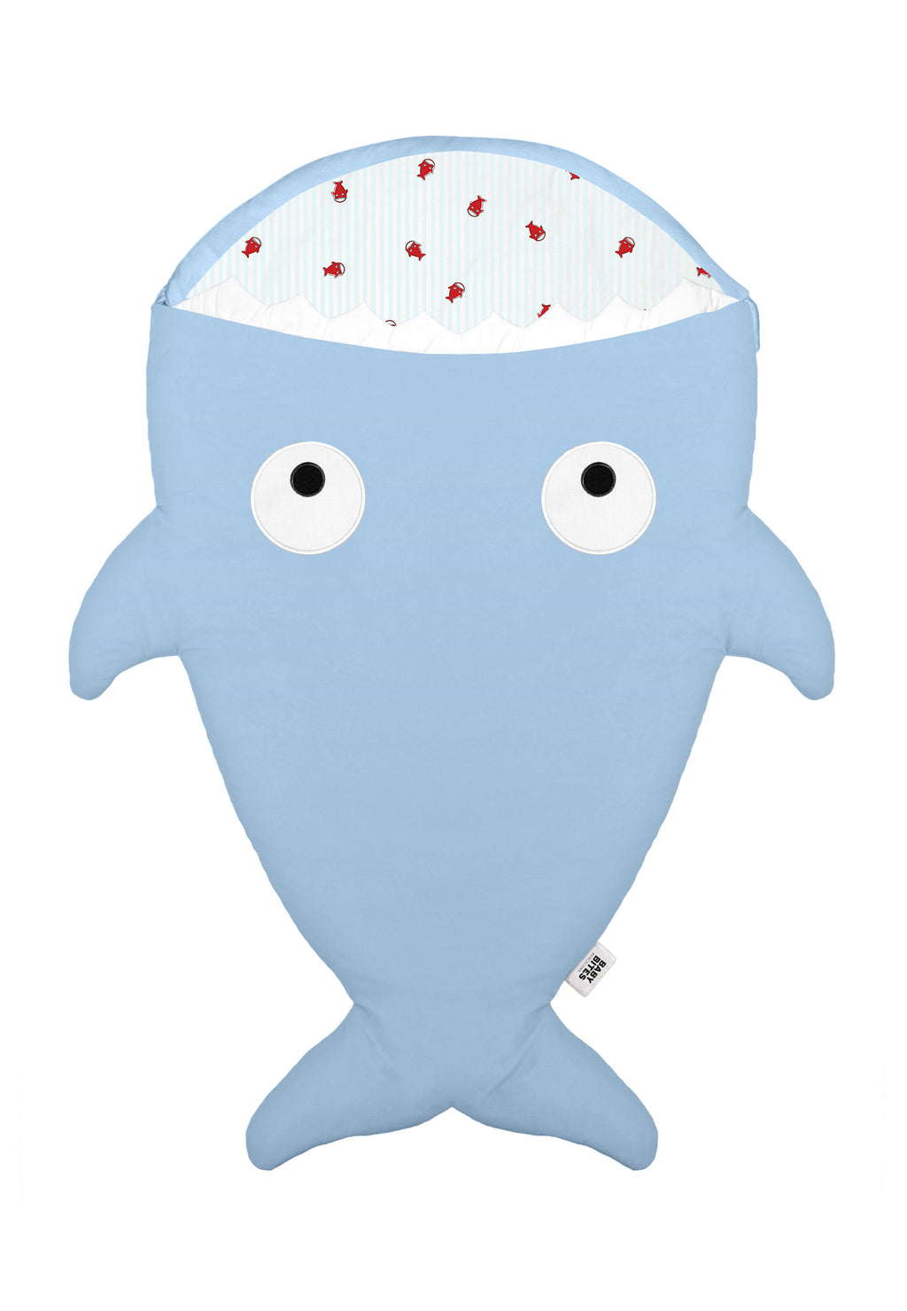 Baby Shark Sack - Light Blue - Sharky Stripes