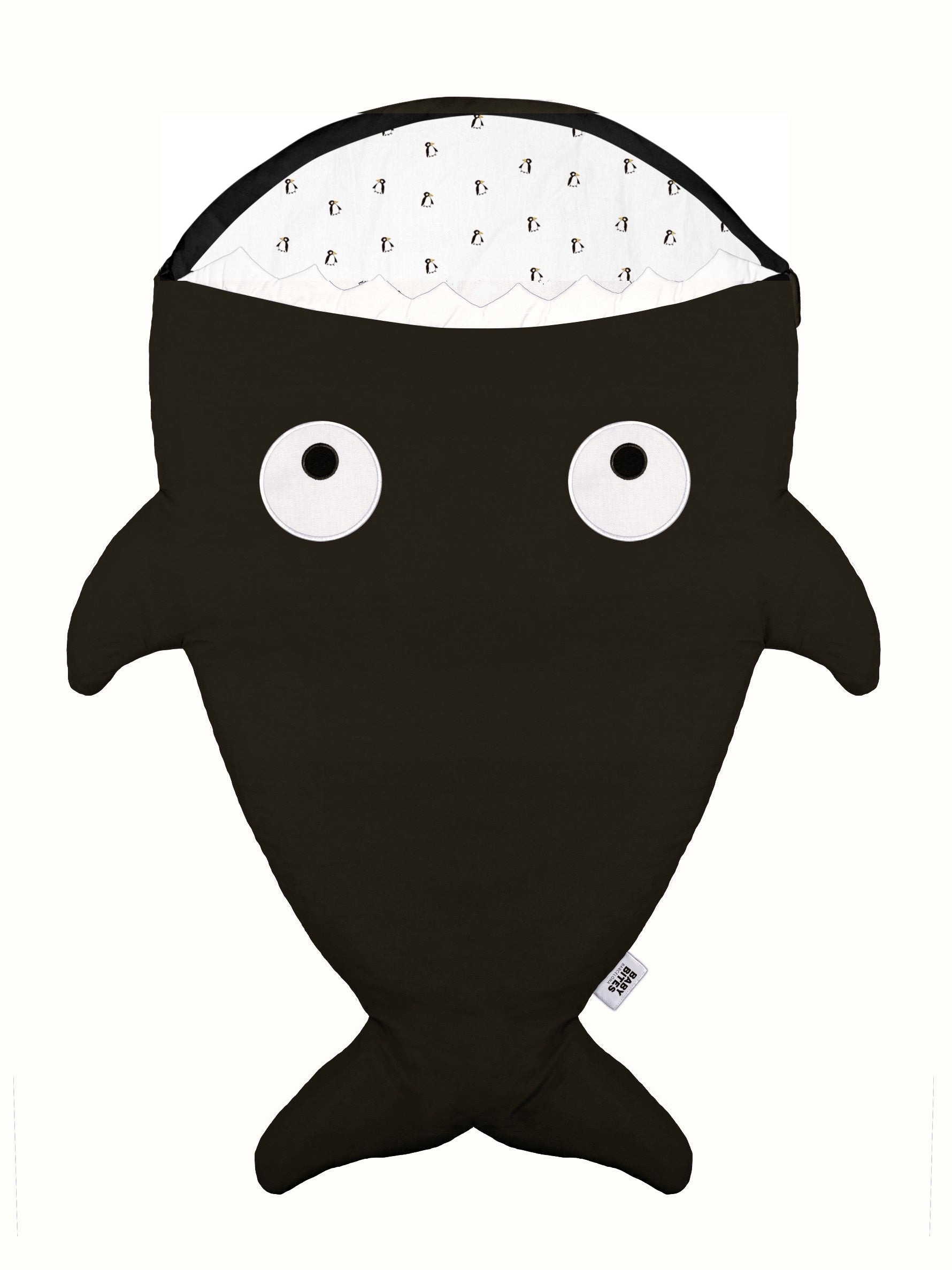 Baby Shark Sleeping Bag - Black - Penguins AW24