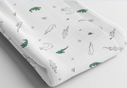 Mini Muslin 100% cotton - Crocodile print
