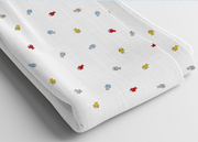 Mini Muslin 100% cotton - Multicolor sharky print