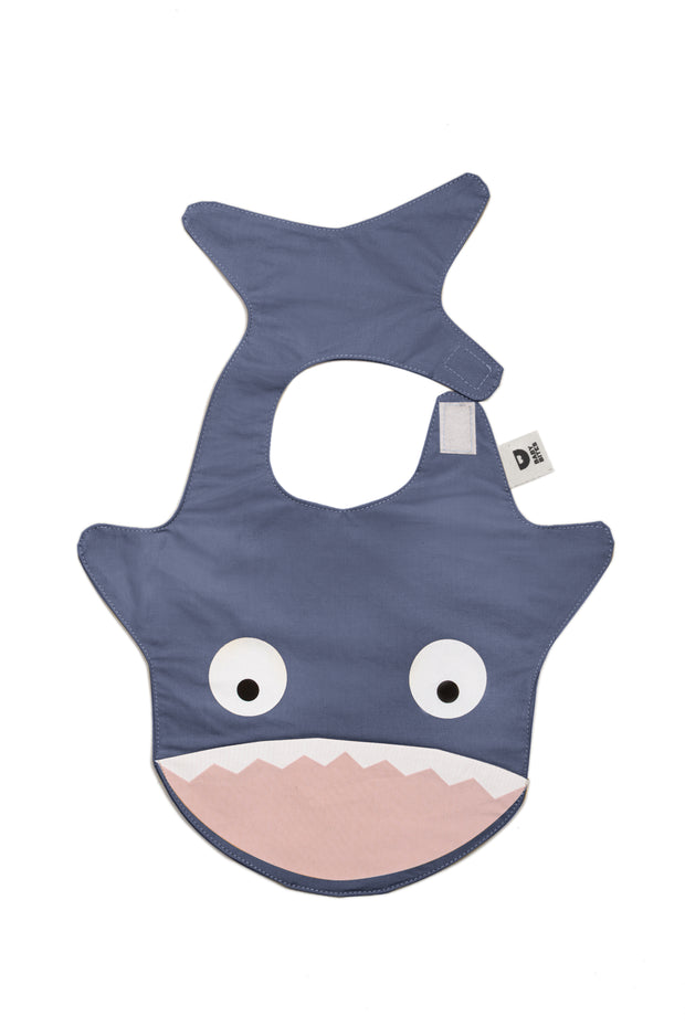 Babero impermeable Tiburón azul pizarra