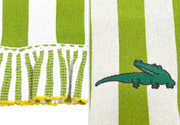 100% cotton blanket - Crocodile Stripes