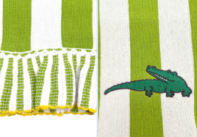 100% cotton blanket - Crocodile Stripes