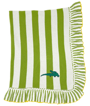 100% cotton blanket - Crocodile Stripes