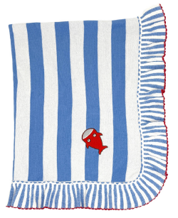 100% cotton blanket - Sharky Stripes