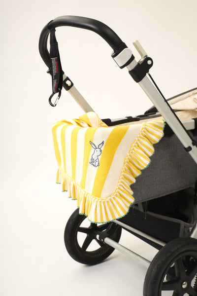 Manta 100% algodón - Cute Bunny Stripes