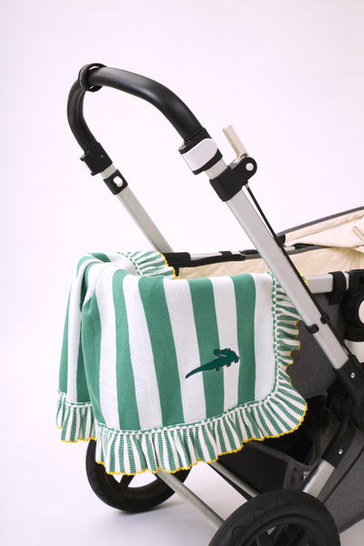 Manta 100% algodón - Crocodille Stripes