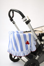 Manta 100% algodón - Sharky Stripes