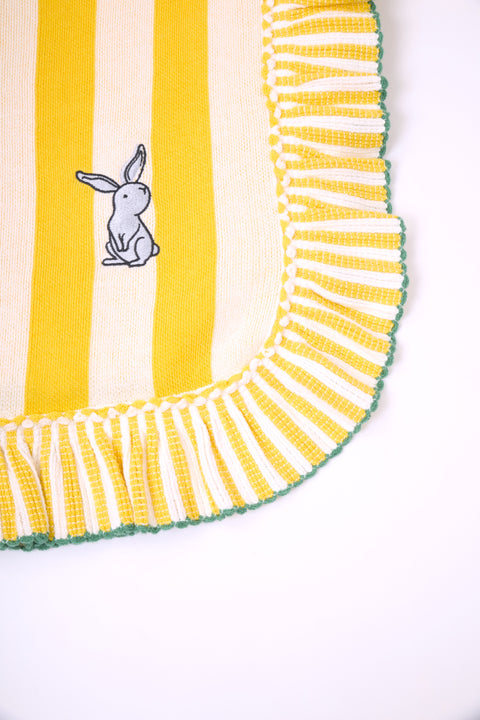 Manta 100% algodón - Cute Bunny Stripes