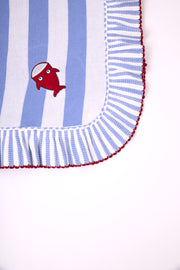 Manta 100% algodón - Sharky Stripes