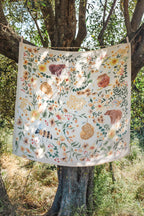 Mini Muslin 100% cotton - Cute bunnies print