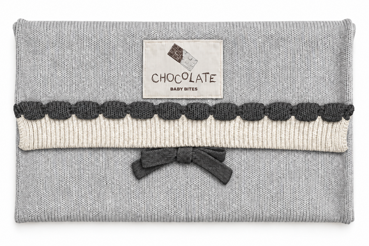 Chocolate Jungle Knitted Toiletry Bag