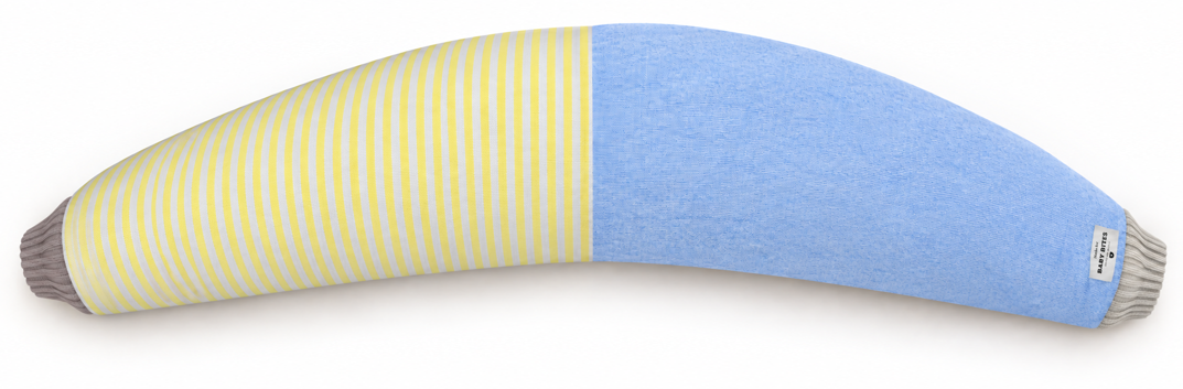 Cojín de Lactancia Baby Bites – Azul & Amarillo
