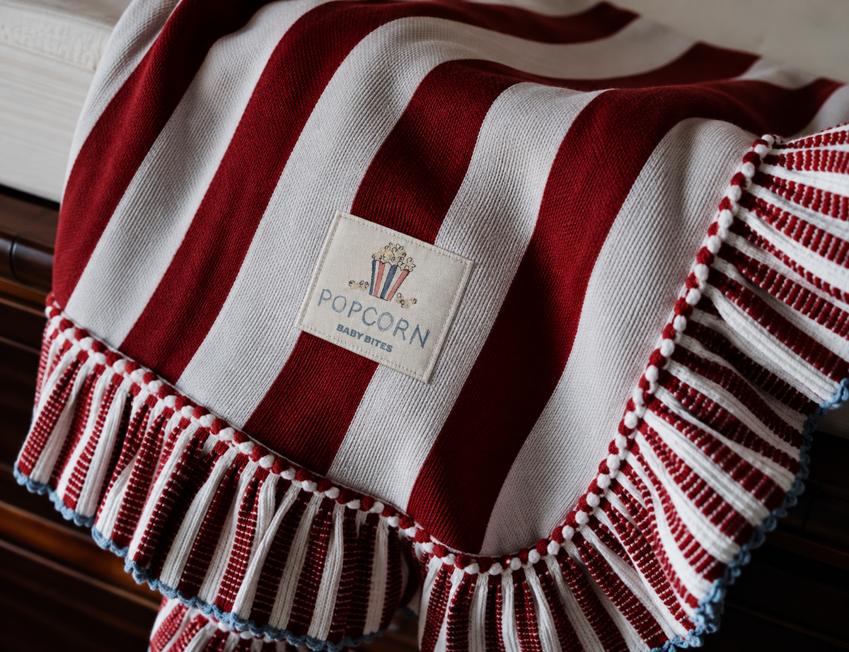 Circus blanket Red/White 100% Algodon
