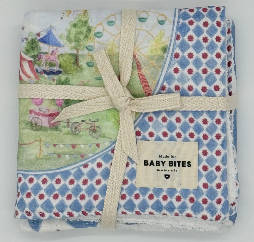 Mini Muslin 100% cotton - Cute bunnies print
