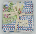 Mini Muslin 100% cotton - Cute bunnies print