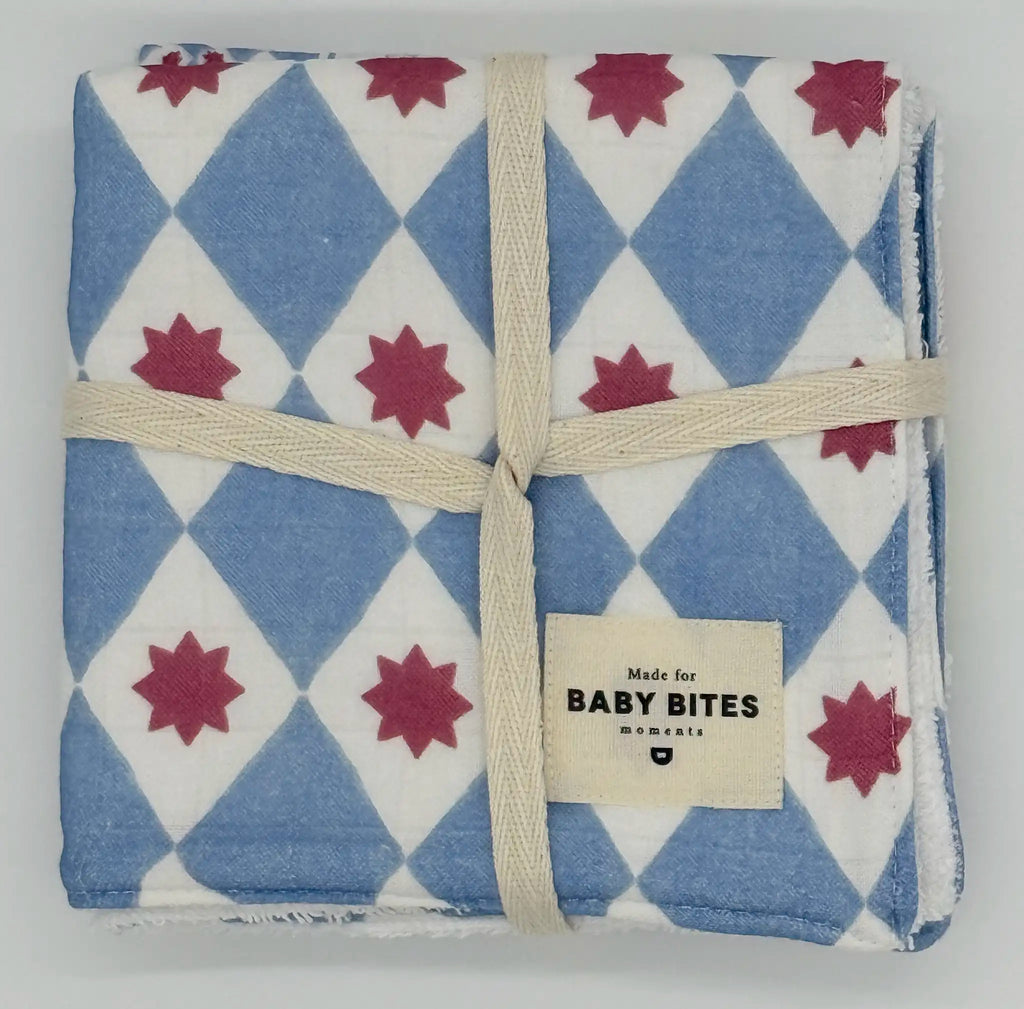 Mini Muslin 100% cotton - Cute bunnies print