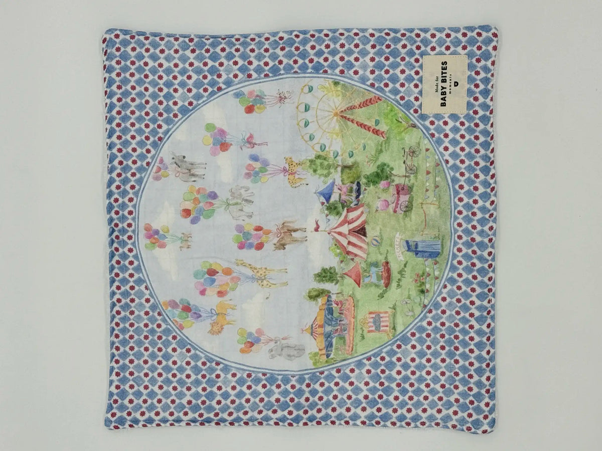 Mini Muslin 100% cotton - Cute bunnies print