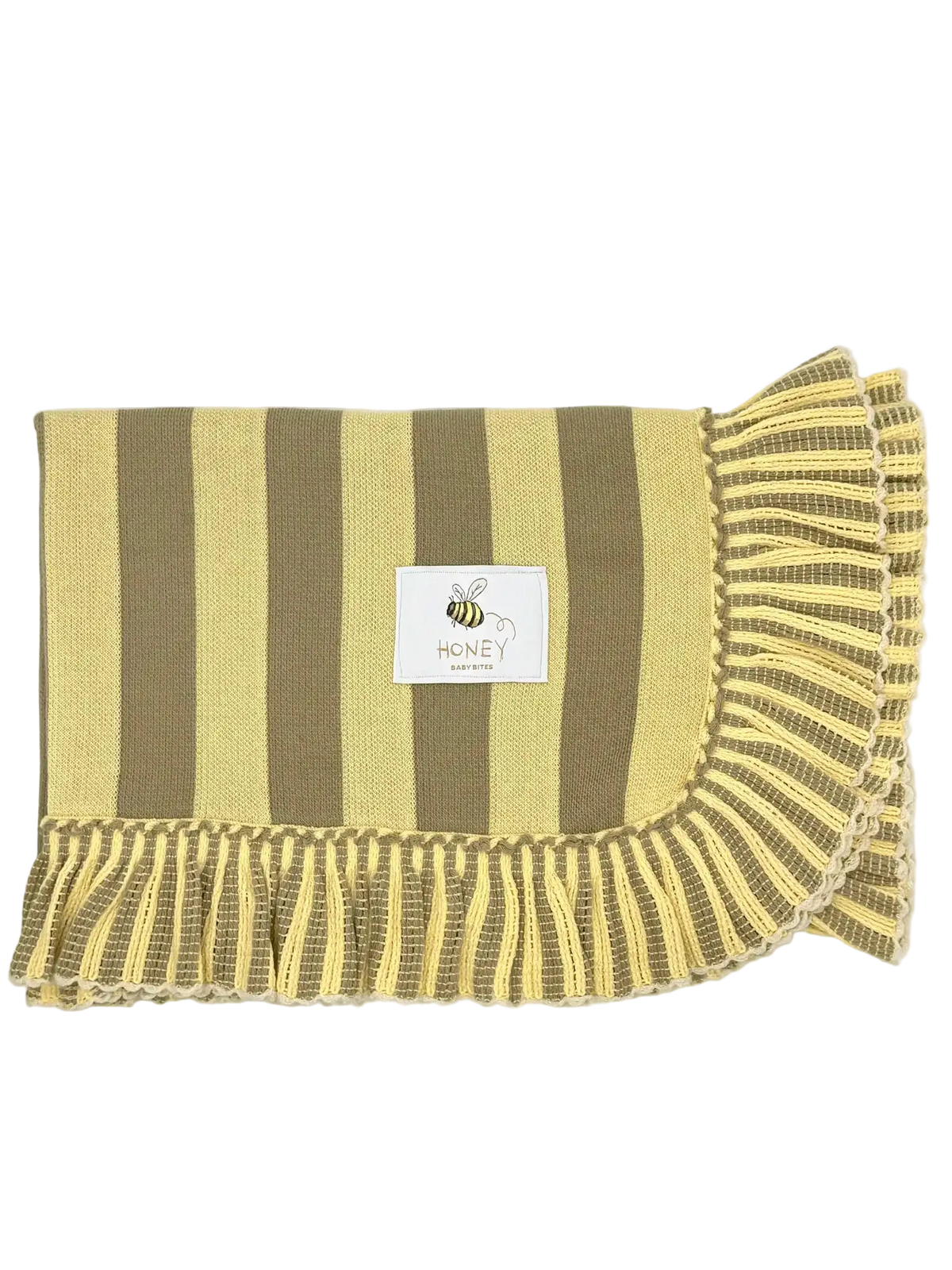 Honey Blanket Brown/Yellow 100%Algodon