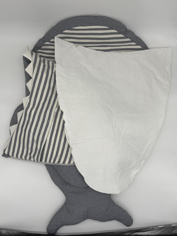 Baby Shark Sack - Denim - Stripes