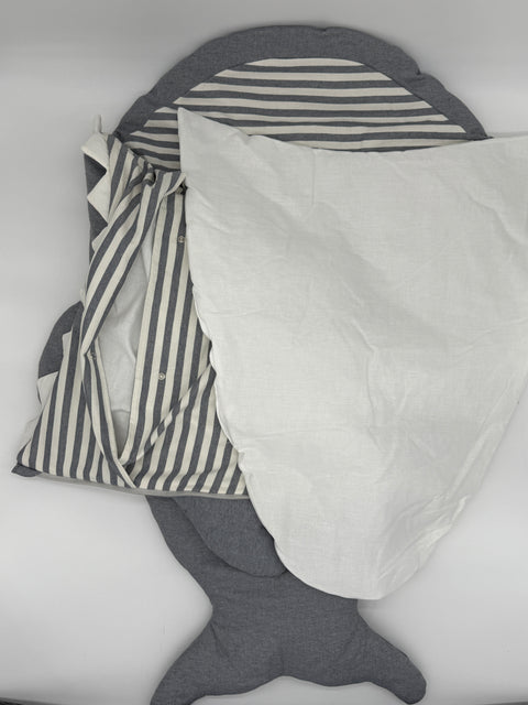 Baby Shark Sack - Denim - Stripes