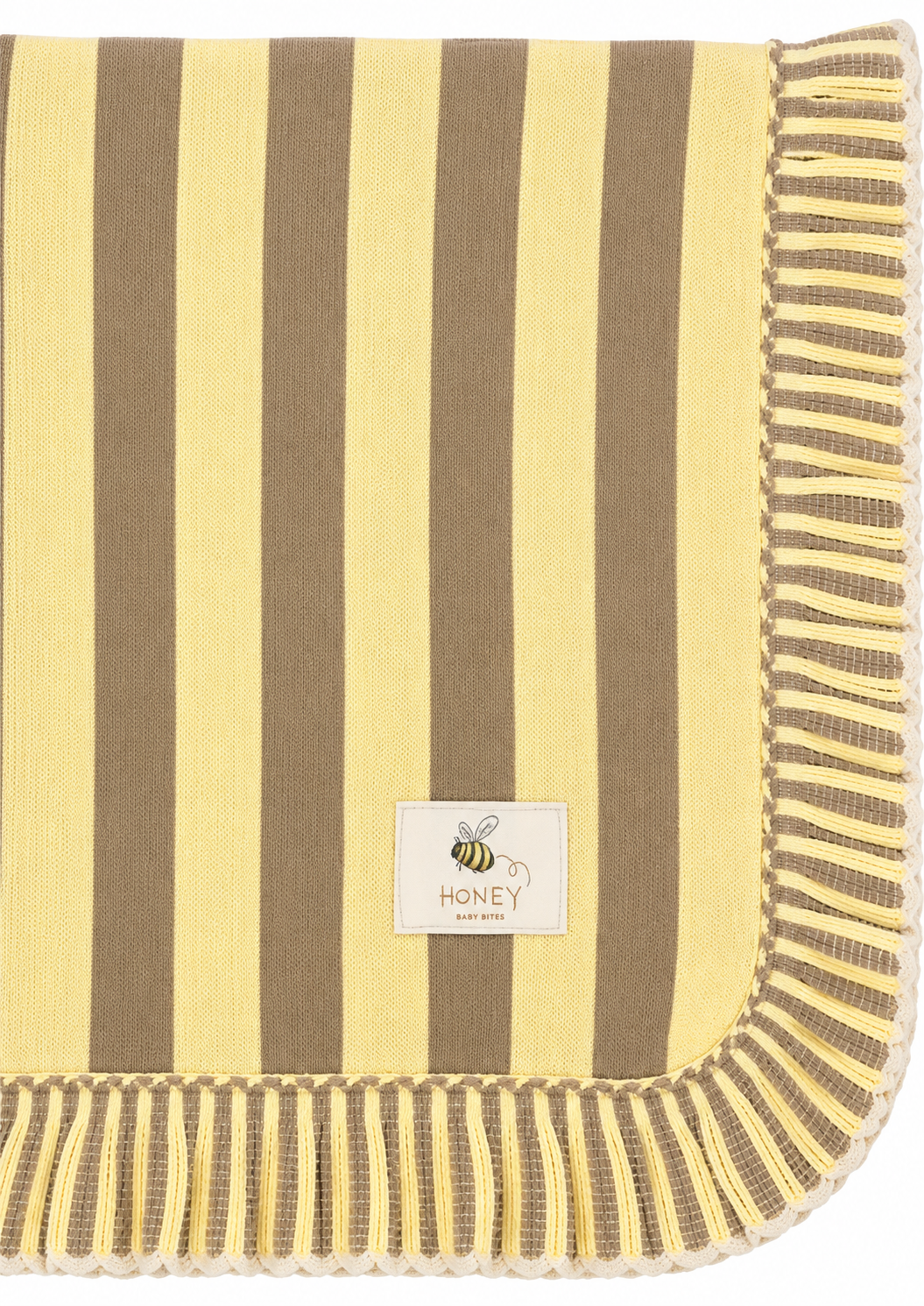 Honey Blanket Brown/Yellow 100%Algodon