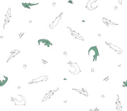 Mini Muslin 100% cotton - Crocodile print