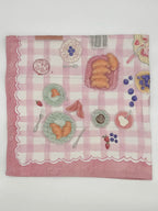 Baby Bites Strawberry House baby muslin with strawberry picnic pattern1