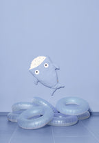 Baby Shark Sack - Light Blue - Sharky Stripes