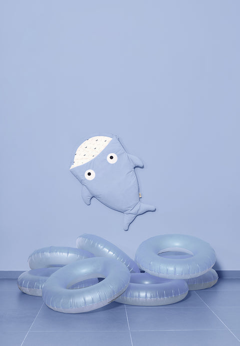 Saco Tiburón Azul Cielo para bebé - Ballenas