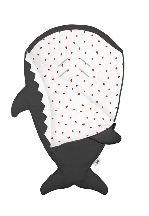 Saco Tiburón para bebé - Gris - Fresas