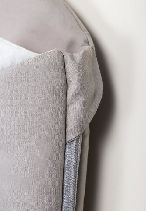 Saco Tiburón para bebé - Gris Piedra - Nubes azules