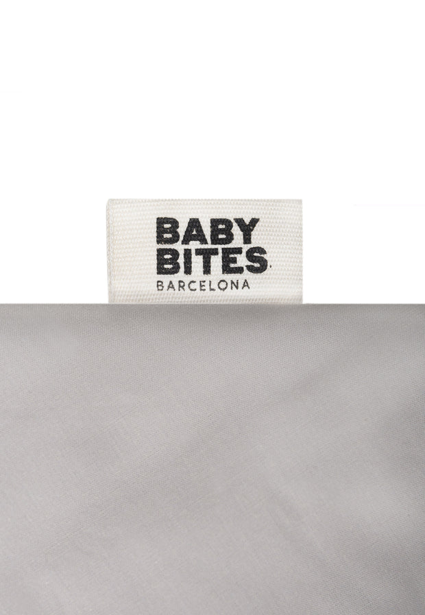Saco Tiburón para bebé - Gris Piedra - Nubes Rosas