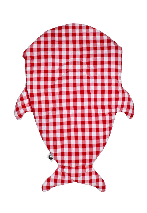 Saco Tiburón para bebé  Edición Limitada - Vichy Rojo - Fresas