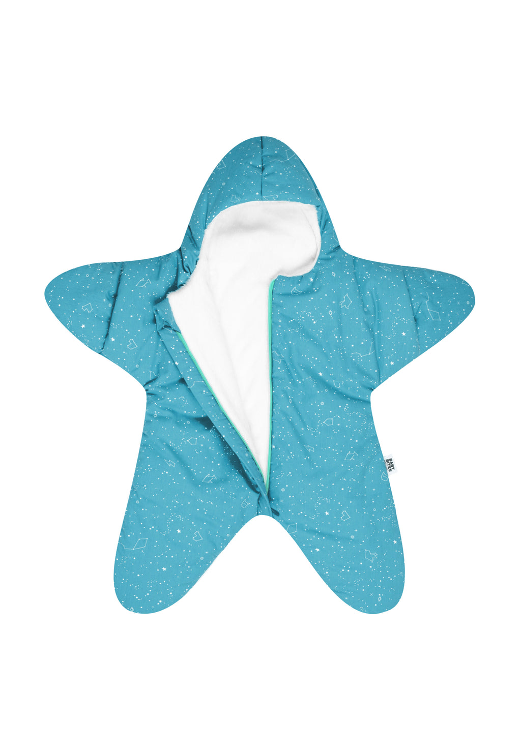 Star Overall for babies - Constellation pattern - Turquoise
