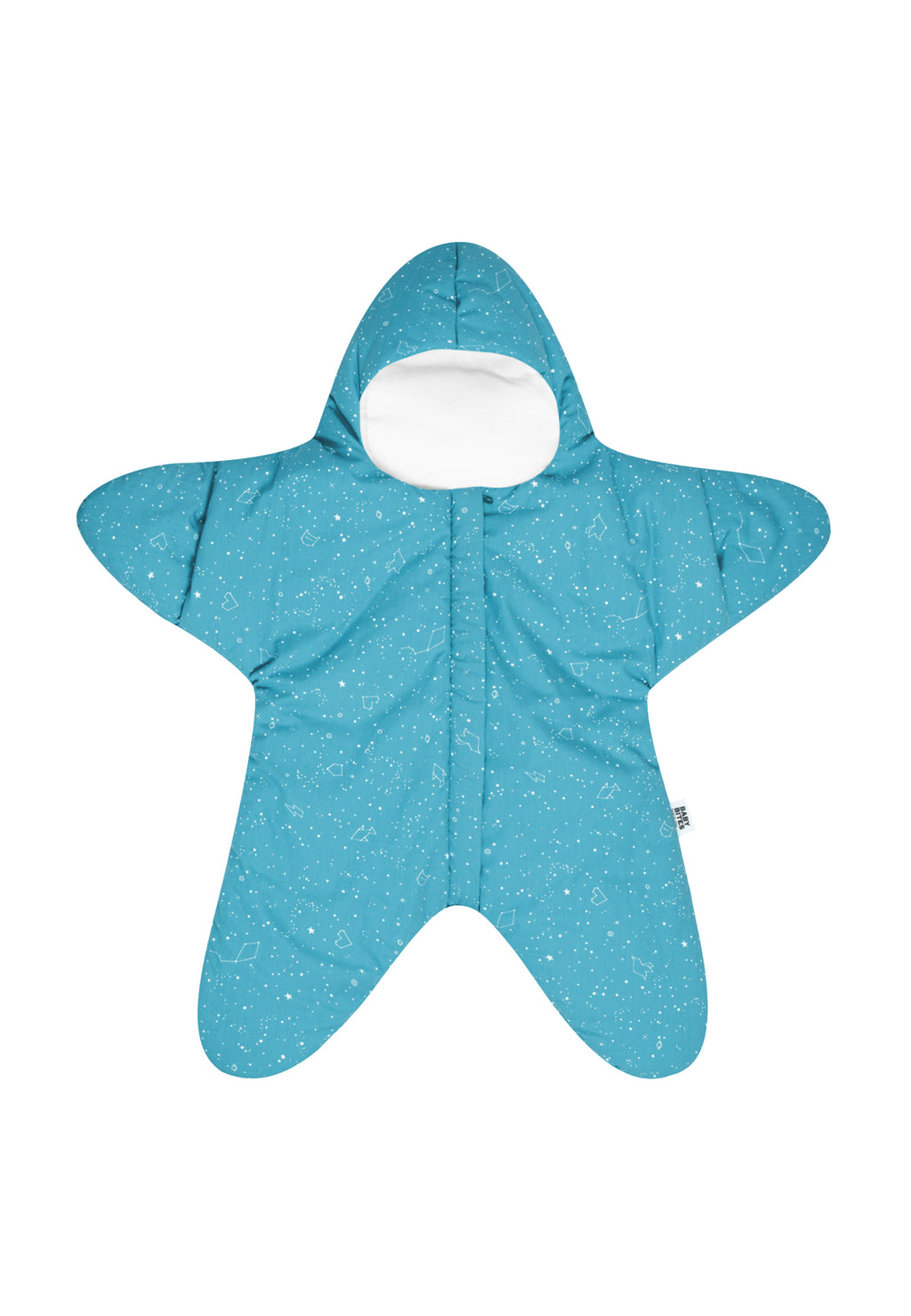 Star Overall for babies - Constellation pattern - Turquoise