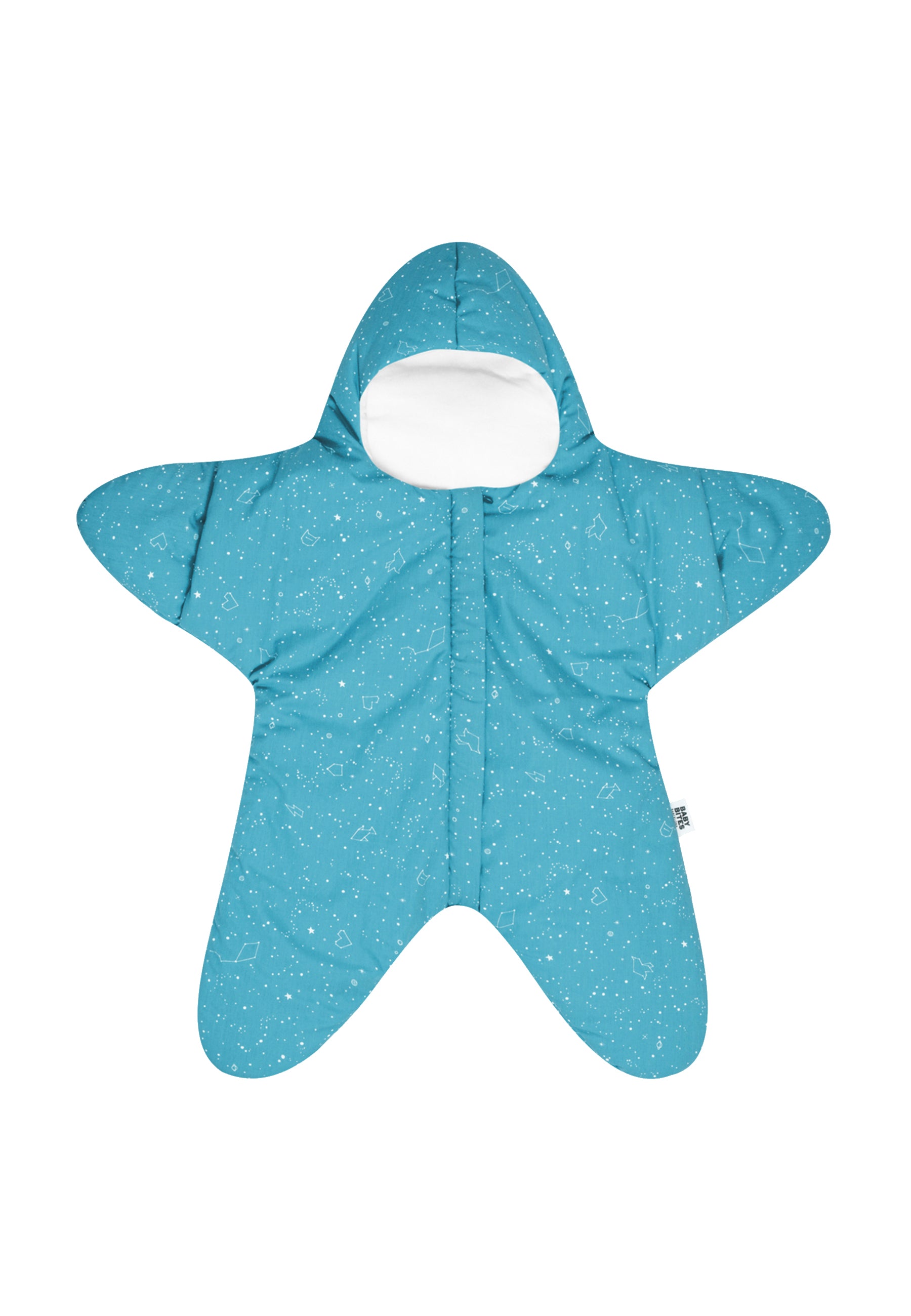 Star Overall for babies - Constellation pattern - Turquoise