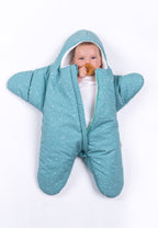 Star Overall for babies - Constellation pattern - Turquoise