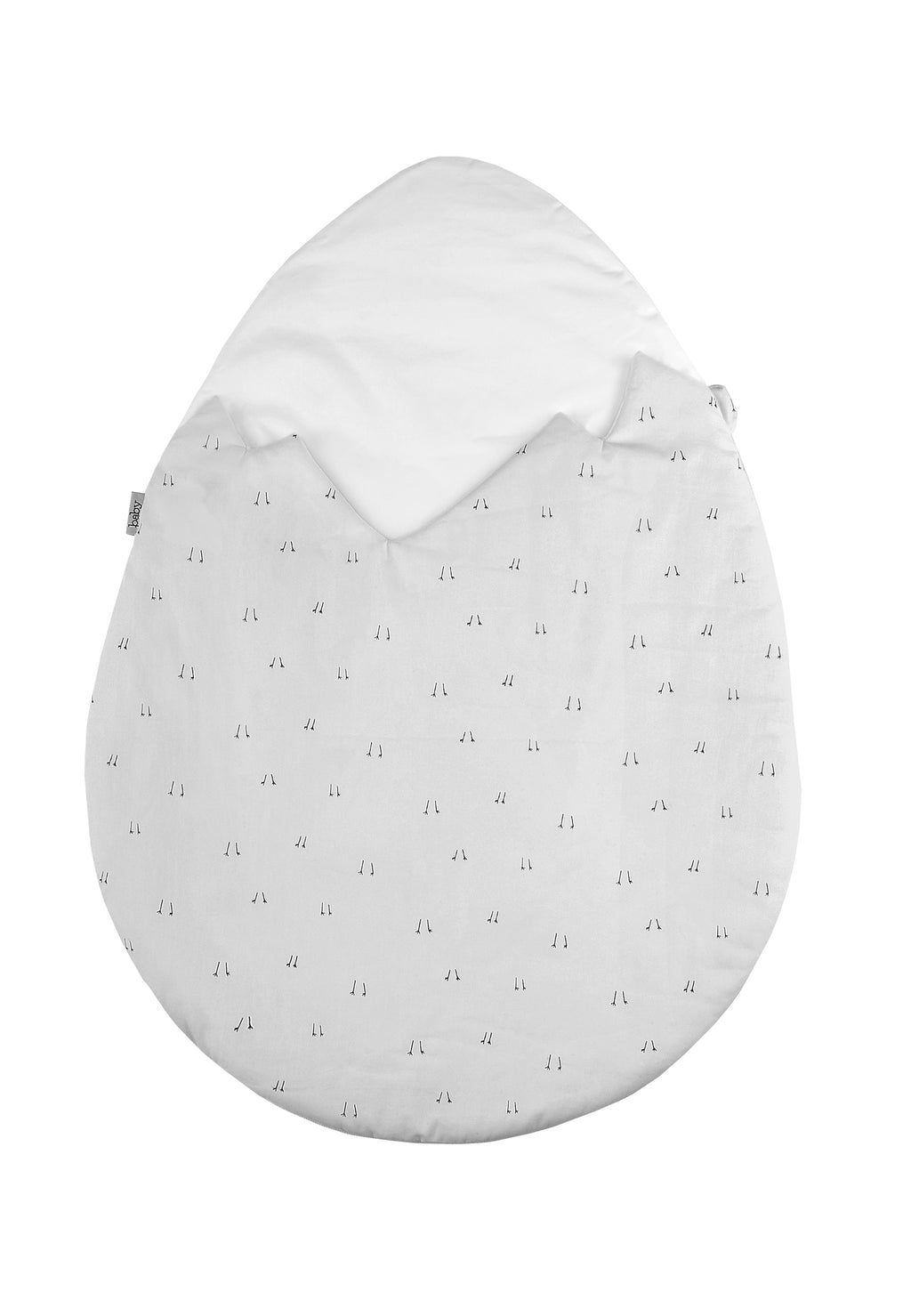 Egg sleeping bag for new borns - Chick legs pattern