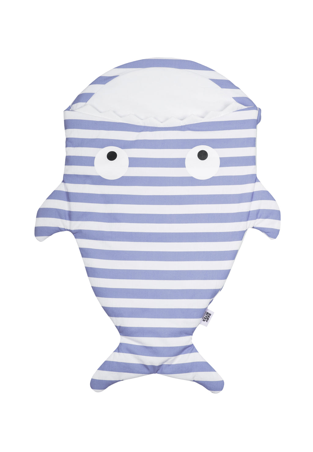 Shark Sleeping Bag for Newborns - Blue Stripes
