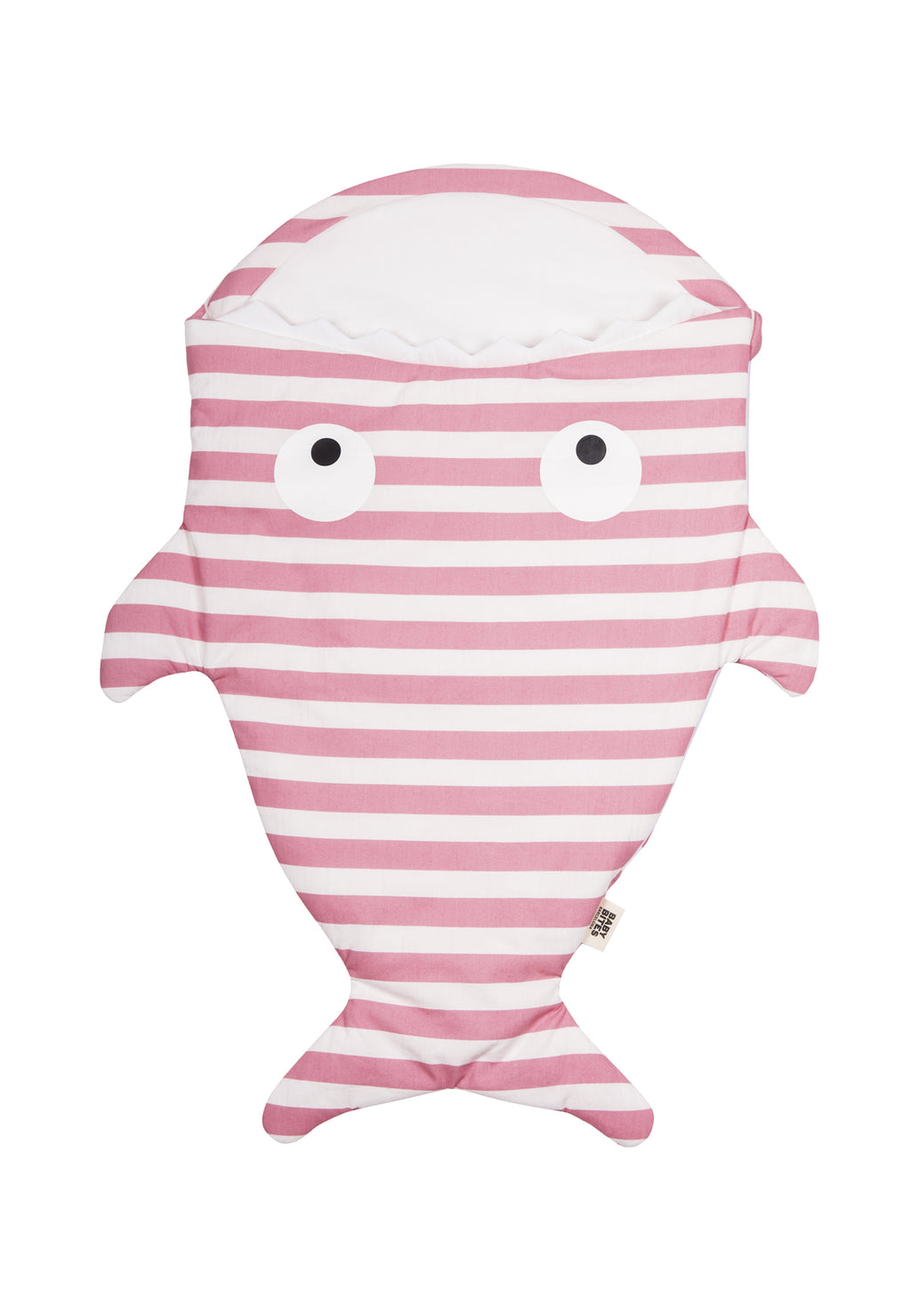 Shark Sleeping Bag for Newborns - Pink Stripes