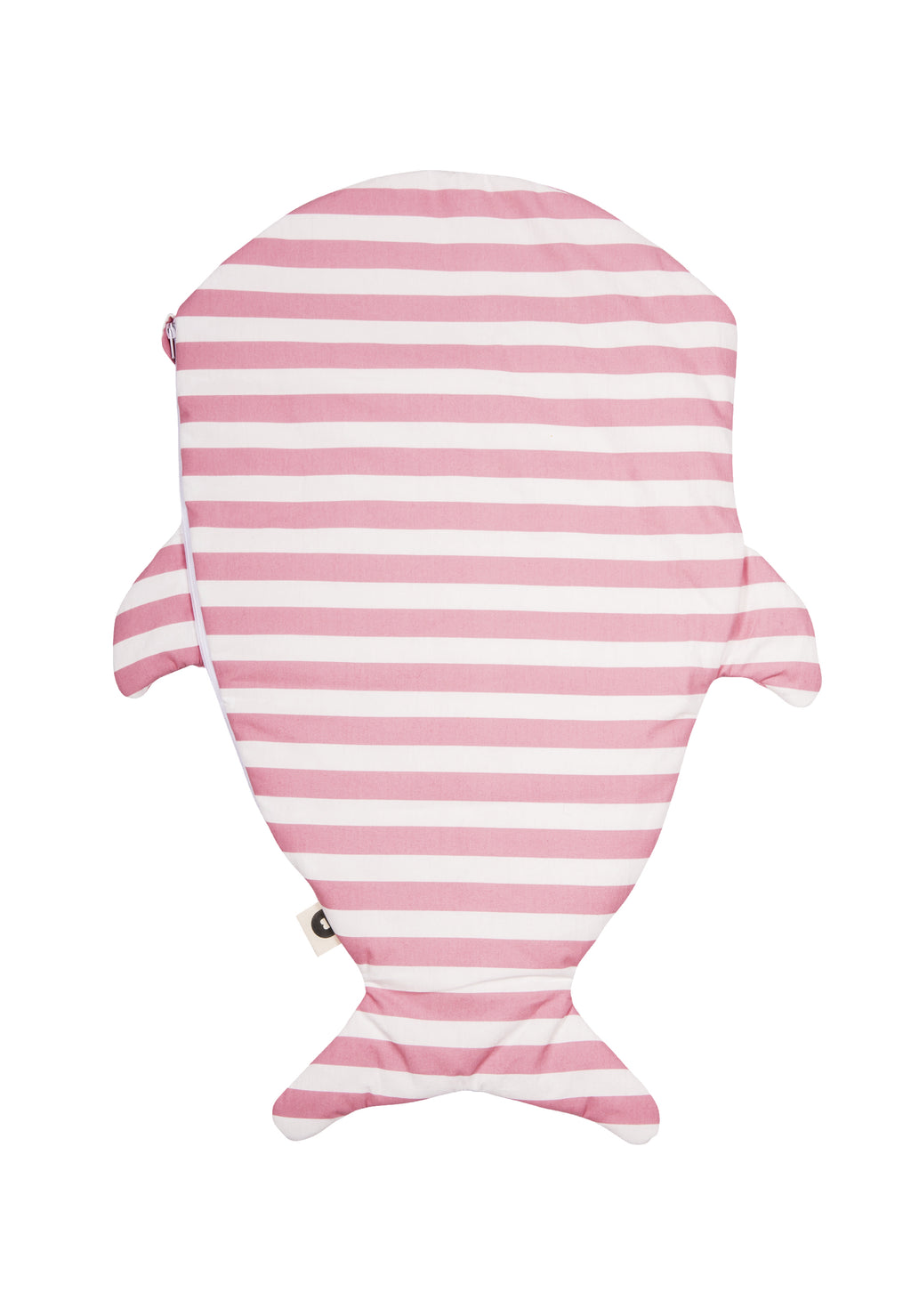 Shark Sleeping Bag for Newborns - Pink Stripes