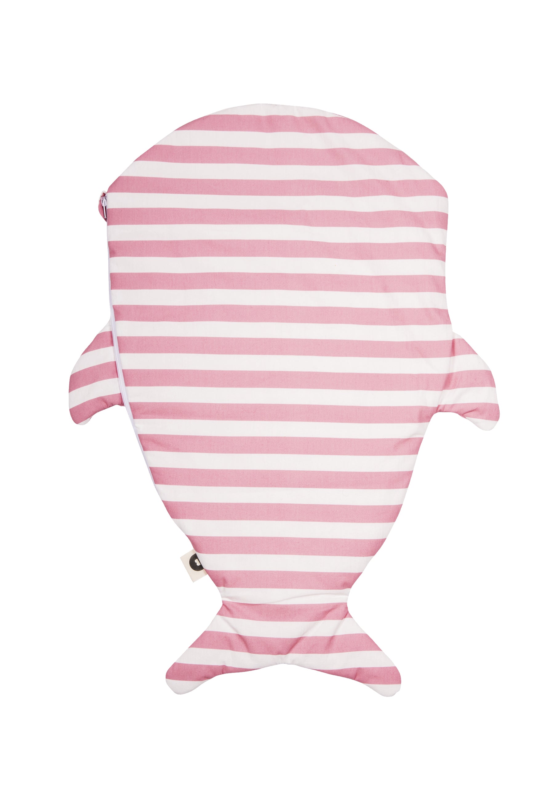 Shark Sleeping Bag for Newborns - Pink Stripes