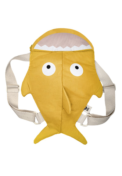 Mochila Tiburón para bebé - Amarillo