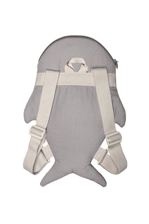 Mochila Tiburón para bebé - Gris Piedra