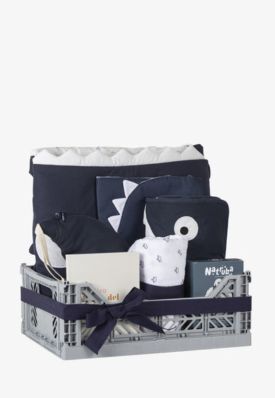 Cesta Regalo Grande - Bebé Azul Marino