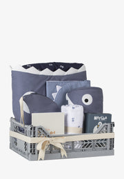 Cesta Regalo Grande - Bebé Azul Pizarra