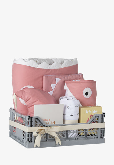Cesta Regalo Grande -  Bebé Rosa