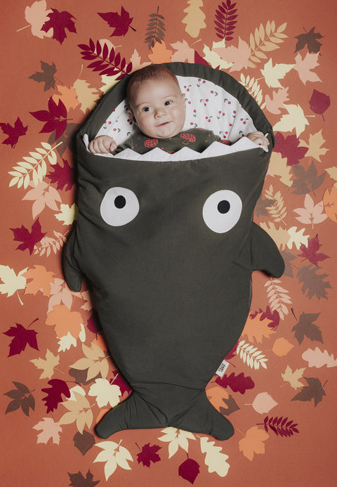 Saco Tiburón para bebé - Kaki - Cerezas