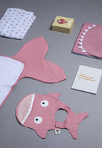 Pink Shark Waterproof Bib